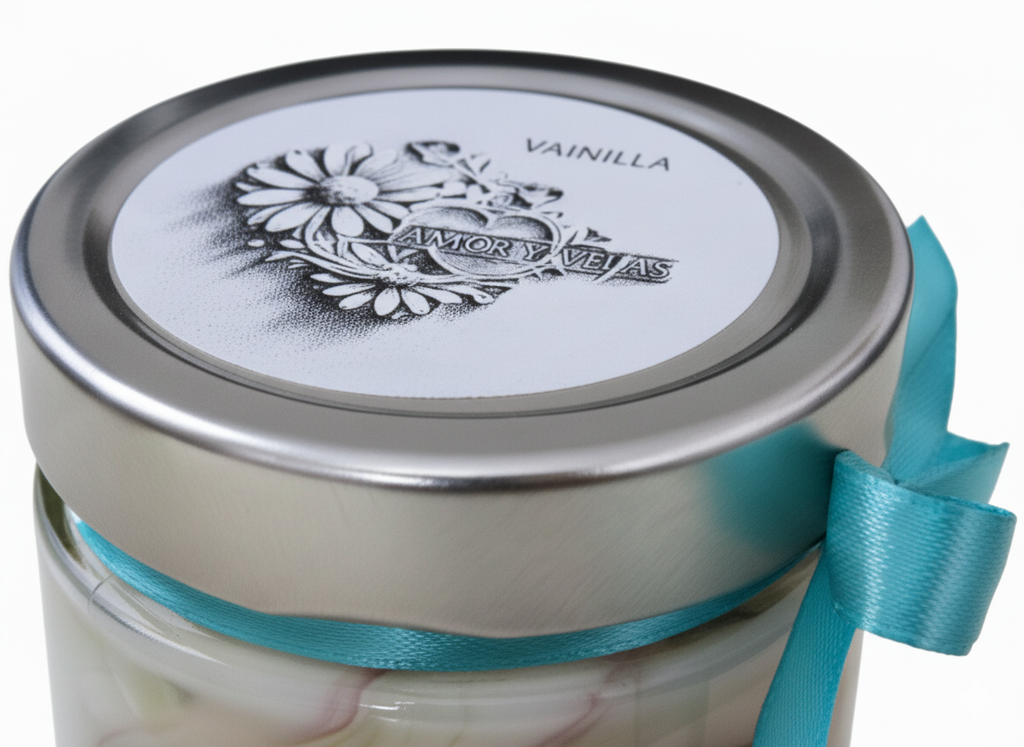 Vela en Tarro esencia Vainilla